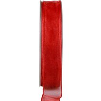 tételeket Sifon szalag organza szalag dekorációs szalag organza piros 25mm 20m