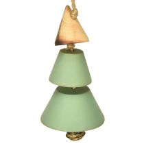 tételeket Karácsonyfadíszek, fenyőfa akasztásra, karácsonyzöld/natúr, Ma 10cm, H 24cm, 4db