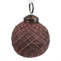 tételeket Karácsonyfadíszek vintage karácsonyi díszek üveg Ø5cm 9db