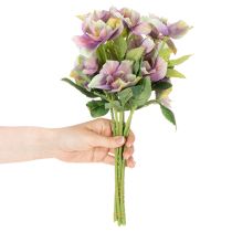 tételeket Műrózsa csokor karácsonyi virágokkal, 35 cm, 6 darab