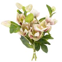 tételeket Karácsonyi rózsa művirág dekoráció, 30 cm-es csokor, 4 darabos