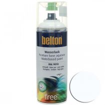 Belton mentes vízbázisú festék fehér magasfényű spray tiszta fehér 400ml