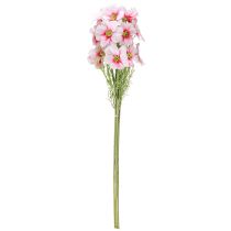 tételeket Mesterséges kozmoszvirágok, rózsaszín, 77 cm, dekoratív virágok, műnövények, selyemvirágok, 3 darabos szett