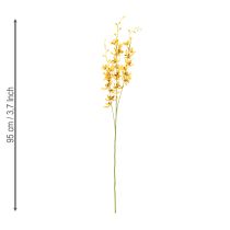 tételeket Mesterséges Cymbidium orchidea virágszárként elegáns dekorációhoz, 95 cm, 2 darab