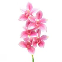 tételeket Cymbidium orchidea mesterséges 5 virág rózsaszín 65cm
