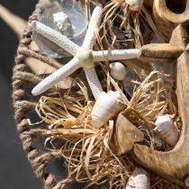 tételeket Tengeri fali dekoráció barkácsdoboz dekoratív gyűrűs horgonykagyló Ø38cm