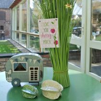 tételeket Függőtábla &quot;Cseresznye&quot; 17cm x 12cm 4db - Dekoratív tábla gyümölcsös szerelmi vallomással