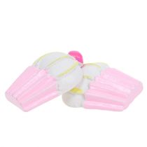 Miniatűr dekoratív cupcakes rózsaszín, fehér 2,5cm 60db