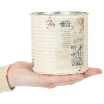 tételeket Virágcserép szett erkélyre és kertbe, virágláda dekoráció, vintage stílusú, 15 cm, 3 darabos