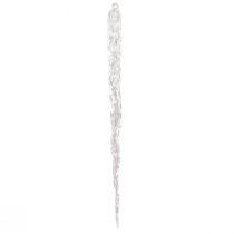 tételeket Dekoratív jégcsapok akasztható téli dekorációhoz átlátszó 28,5cm 3 db