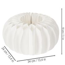 tételeket Papír díszgömb, modern tök dekoráció, méhsejt papír, 34 cm, 2 darab