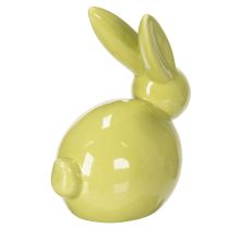 tételeket Dekoratív Nyúl, Sárga, Zöld, Barna, Modern Kerámia Figura Húsvétra, 8.5cm, 3 Darab