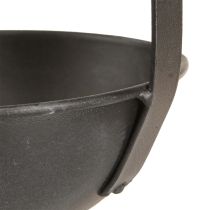 tételeket Dekoratív virágcserép, antracit, függő, Ø16,5cm, 2 darab