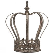 tételeket Dekoratív korona antik hatású fém dekoráció rozsda Ø19.5cm M22cm