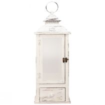 tételeket Dekoratív lámpás vintage fiókos fehér 20×20cm H51cm