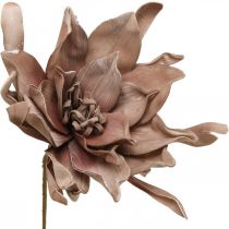 Deco lótuszvirág műlótuszvirág művirág barna L68cm