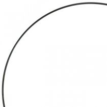 Deco fém gyűrű dekor gyűrű Scandi gyűrű fekete Ø25,5cm 6db