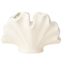 tételeket Dekoratív kagylóváza mini kerámia vázakrém 14×7,5×9,5 cm