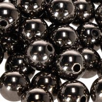 tételeket Dekoratív gyöngyök antracit metál 14mm 35 db