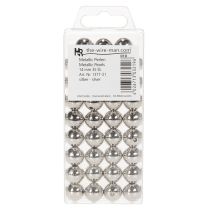 tételeket Dekoratív ezüst metál gyöngyök, 14 mm, 35 darab