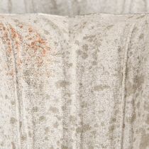 tételeket Dekoratív trófea fém kehely vintage megjelenés, szürke fehér H14,5 cm