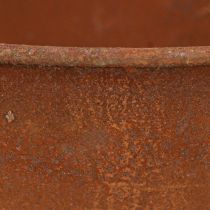 tételeket Dísztál lábos csésze tál rozsda fém Ø20,5cm 2db