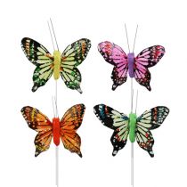 tételeket Dekoratív pillangók, válogatott 6cm, 24db
