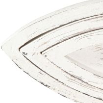 tételeket Dekoratív tálca fa halfehér natúr L30/40/50 cm 3 db-os készlet