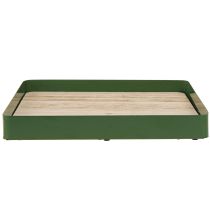 tételeket Dekoratív tálca fém négyzet alakú zöld fa talppal 25,5 × 25,5 cm
