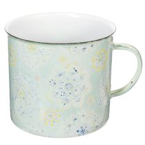 tételeket Dekoratív bögre, kaspó, mandala, zománcozott, Ø13cm M12cm