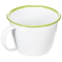 tételeket Dekoratív csésze, zománcozott kaspó, Ø11cm M8cm