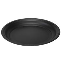 tételeket Dísztányér fém tál dísztányér antracit Ø26cm 2db