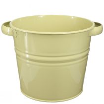 tételeket Díszcserepes fém zöld sárga virágcserép 31x26x21,5cm