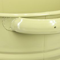 tételeket Díszcserepes fém zöld sárga virágcserép 31x26x21,5cm