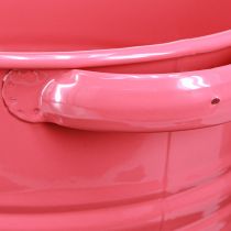 tételeket Díszcserep rózsaszín fém virágcserép fogantyúk 31x26x 21,5cm