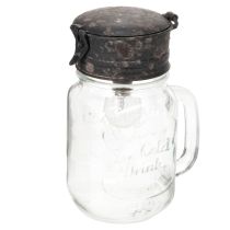 tételeket Dekoratív ivópohár LED lámpával Ø8cm M16cm