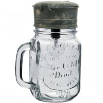 tételeket Dekoratív ivópohár LED lámpával Ø8cm H16cm