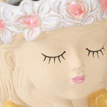 tételeket Dekoratív váza kerámia virágtartó lánynak Ø7.5cm M16cm 2db