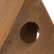 tételeket Dekoratív függő madárház, rozsdaszínű madárház dekoráció, 17,5 cm
