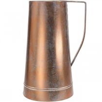 tételeket Vintage díszváza rézhatású kivitelben, rusztikus díszkancsó szárított virágoknak és műnövényeknek, Ma: 36 cm Szé: 21 cm
