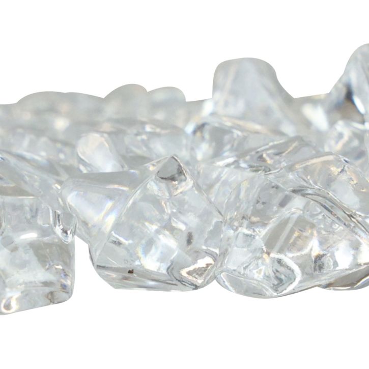 Dekoratív jégkocka, műjégkocka, akril, átlátszó, 2-3 cm, 200 g