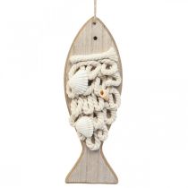 Deco hal medál fa hal tengeri dekoráció fa 6,5×19,5cm