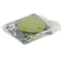 tételeket Szürkezöld filcből készült dekoratív születésnapi lobogó láncfüzér 300cm