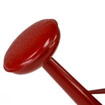 tételeket Dekoratív piros fém öntözőkanna, 5 literes vintage virágcserép, rusztikus beltéri öntözőkanna, M26cm