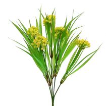 Deco fű virágokkal sárga, zöld H32ccm