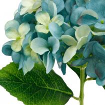 Dekoratív hortenzia kék művirág Műkerti virág H35cm