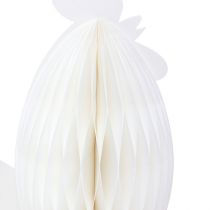 tételeket Dekoratív csirke méhsejt papír fehér narancs 5,5×3,5×6cm 6db
