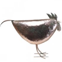 tételeket Deco Chicken Metal Deco Metal Bird Metallic Rosé 51×16×36cm