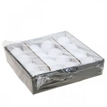 tételeket Fehér gömbgyertyák, minőségi asztaldísz, hangulatos világítás esküvőkre, advent, Ø60mm, 16 db-os készlet