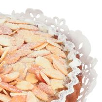 tételeket Dekoratív mandulás sütemény kirakatokba és pékségekbe, megtévesztően realisztikus, műtorta, 19 cm